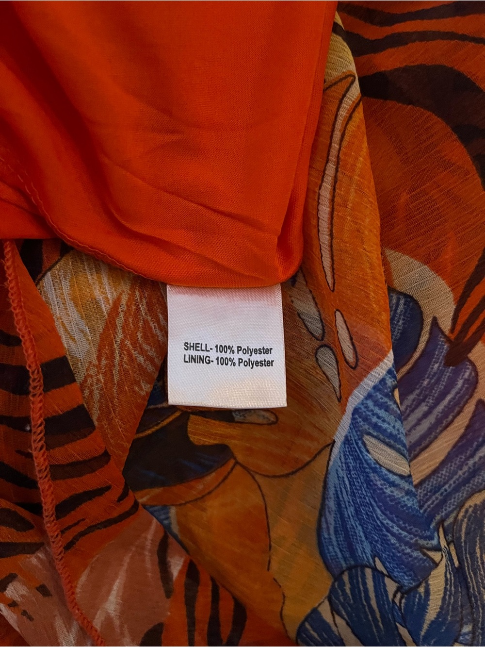 NWT MULTICOLOR TROPICAL Print Maxi Dress with Belt - Picture 9 of 9